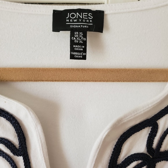 Jones nautical rope design blouse XL - Picture 3 of 4